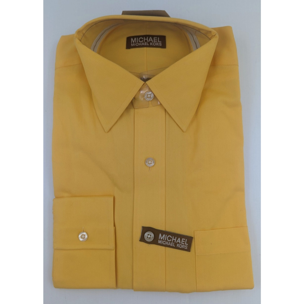 Mens MICHAEL Michael Kors Long Sleeve Dress Shirt M 15-1/2 34/35
